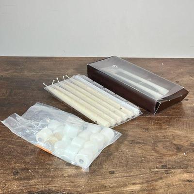 (12pc) NIB CANDLESTICKS | Set of 12 various new in box candlesticks - l. 12 in