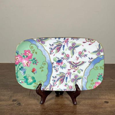 SMALL WEDGWOOD PLATTER | Wedgwood England Butterly Bloom sandwich platter - w. 6 x l. 9.75 in
