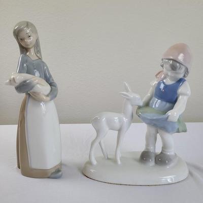 Lladro and Gerold porcelain figurines