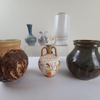 Pottery vase collection