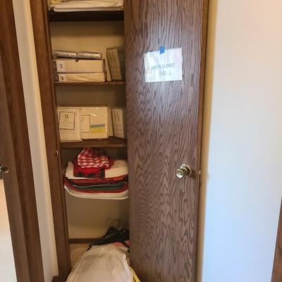 Linen closet contents