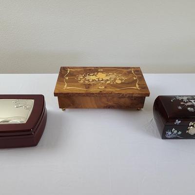 Beautiful collection of jewelry boxes