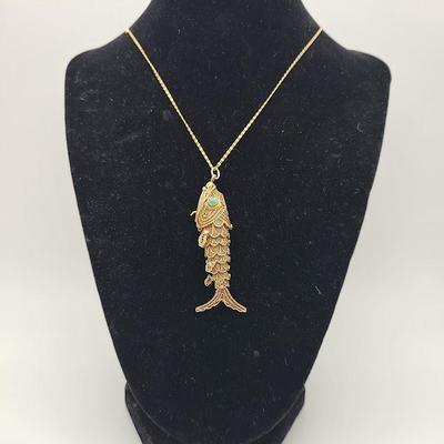 Silver Filigree Fish necklace