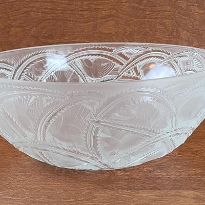 Lalique Crystal Bowl signed