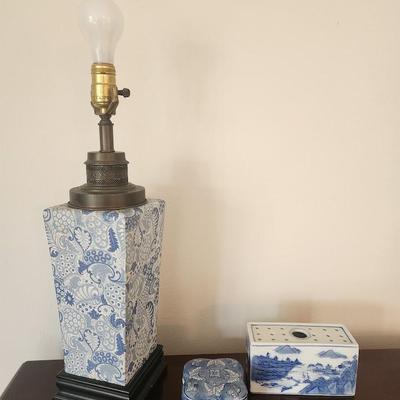 Blue & White Asian decor