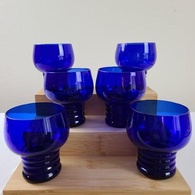 Vintage Imperial Schaefer Cobalt Blue glasses