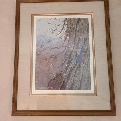 "Shelter From an April Storm - Bluebird" Owen Gramme 543/850 print