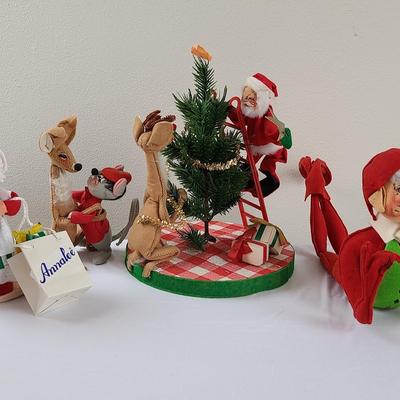 Vintage Annalee Christmas decorations