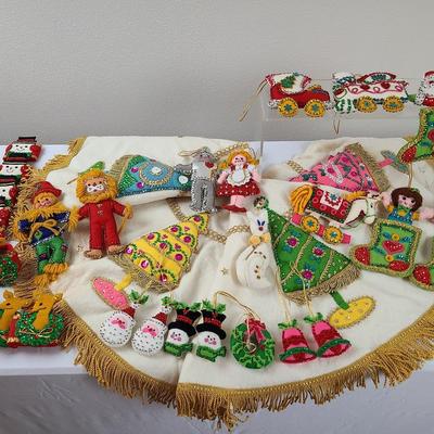 Vintage Felt & Sequin Christmas ornaments