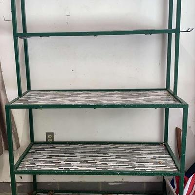 Green Metal Shelf 