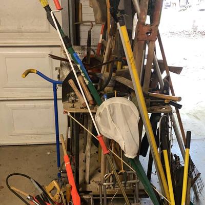 Rolling Tool Cart Loaded With Tools