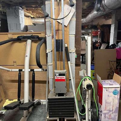 Edge 210 Stepper, Gympac Weightlifting Machine, & PowerGlide 50 Skier/Rower