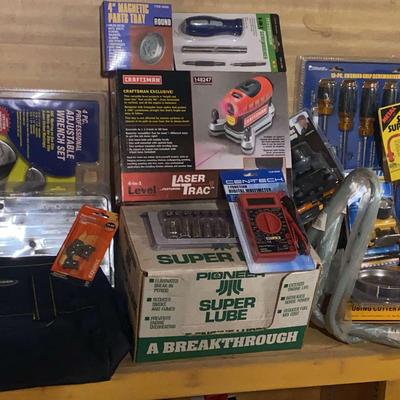 Craftsman Laser Trac, Voyager Tool Bag, Cen-Tech Digital Multimeter And More 