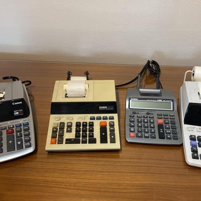Adding Machines, Sharp, Casio, and Canon
