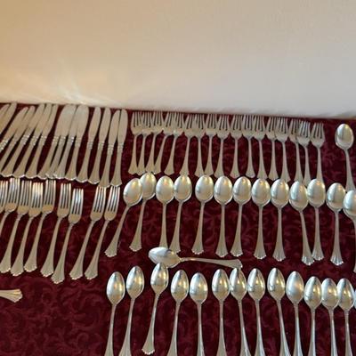 Reed And Barton Stainless Flatware Service For 16 