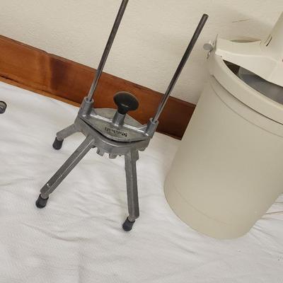 Nemco Wedger, Juicer, and Rival Ice Cream Yogurt Freezer