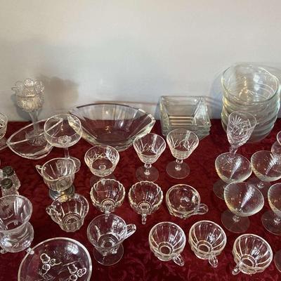 Mix Lot Of Glassware