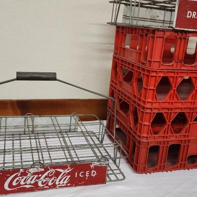 Coca Cola Bottle Carriers Metal And Plastic