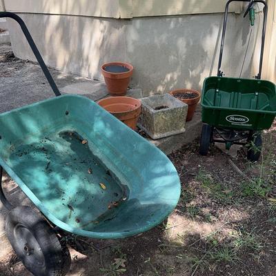 Terracotta Pots And Garden Tools 