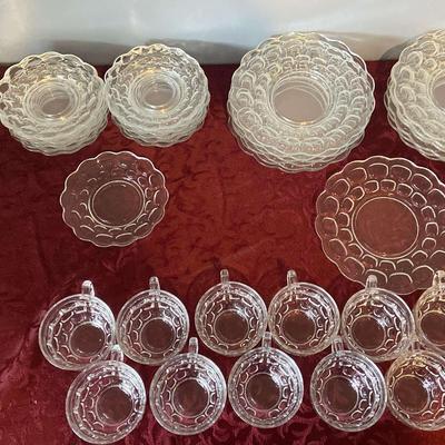 Vintage Federal Glass Set & Fostoria Pieces  