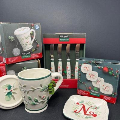 105 pfaltzgraffwinterberrymugsplates spreadersholidaycollection