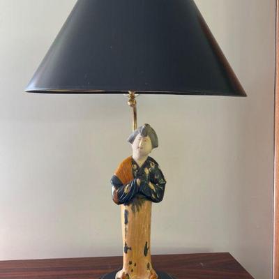Vintage Japanese-Inspired Geisha Table Lamp