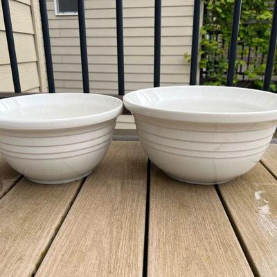 100 tworosevillepotterymixingbowls8qt 6qt