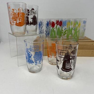 96 tenretrolibbeyjuiceglassesfloral folkartdesigns