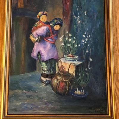 106 framedoilpaintingafterwylayfungbymaudedpurple