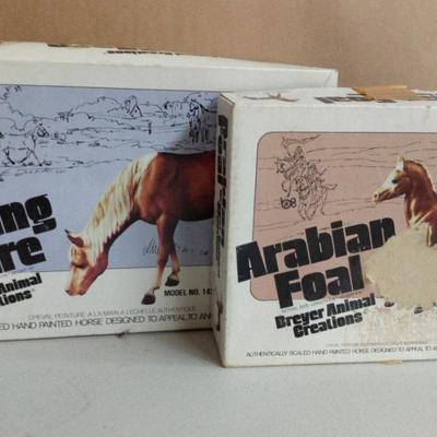 Breyer "Grazing Mare" & "Arabian Foal"