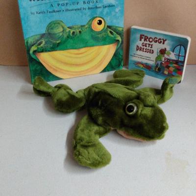 Folkmanis Folk Tails Frog Hand Puppet/Popup Book