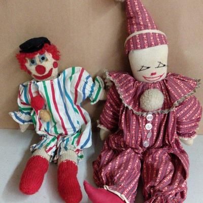 Cloth Jester & Clown Dolls 