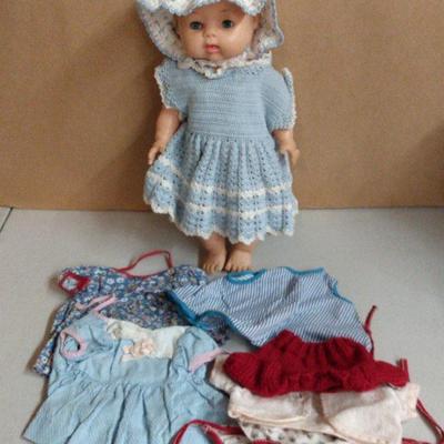 Vintage Horsman Doll and Clothing 