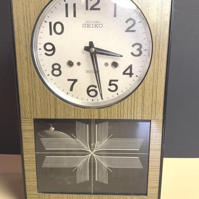 Mid-Century Hochien 30-Day Seiko Wall Clock 