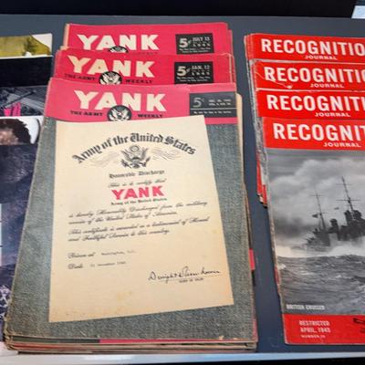 Yank, Recognition, Log of Navigation Magazines 1940's 
