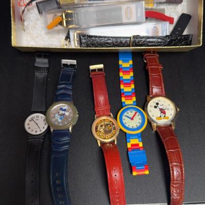 Lego, Mickey Mouse, & Mary Engelbreit Wristwatches 