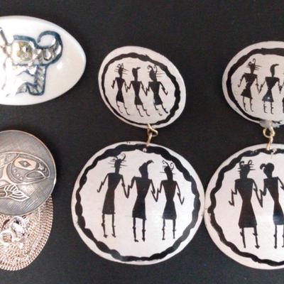 Metal Arts Group Sterling Necklace & Other Native American Themed Jewelry