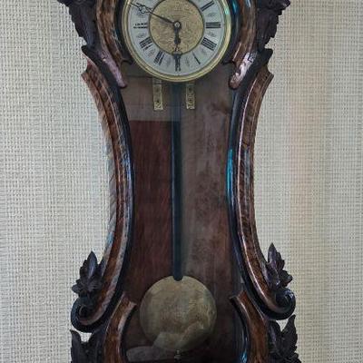 19th/20th Century Style Vienna Regulator Wall Clock	