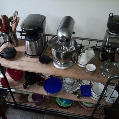Restoration Hardware serving cart