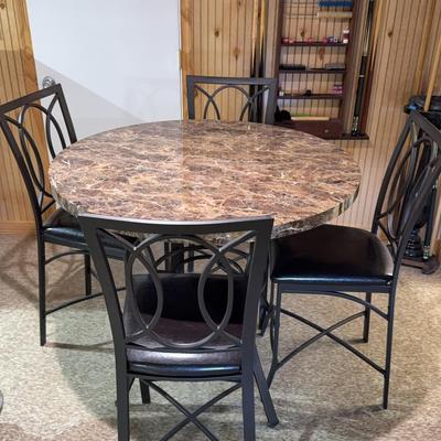Raised Table W/ 4 Chairs