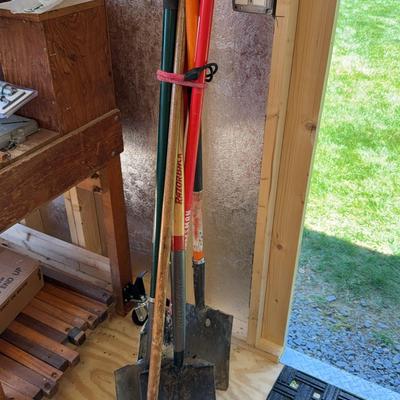 Rake, Shovels, Post Hole Digger