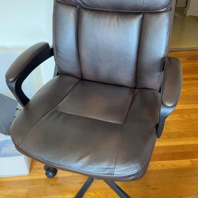 Brown Leather Office Chair