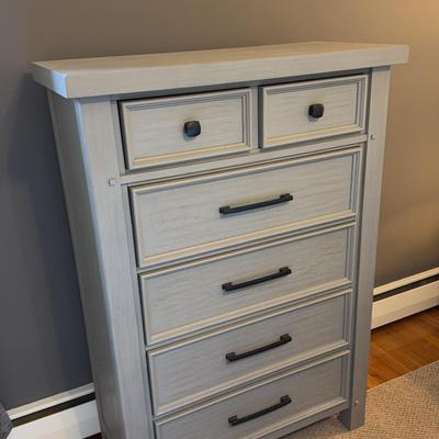 Tall Gray Dresser