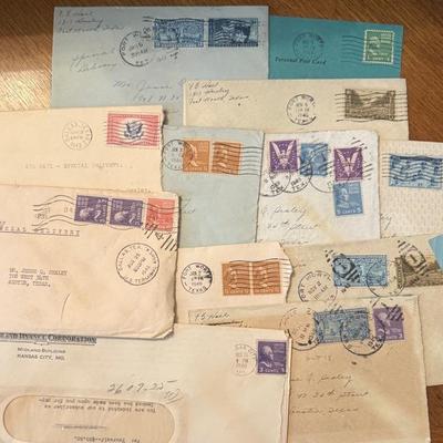 WWII & 1940s Postal History Lot – Special Delivery & Patriotic Stamps