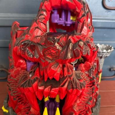 Vintage Mighty Max Skull Mountain Volcano Playset