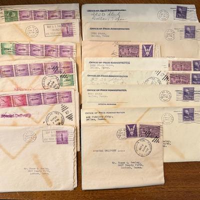 WWII-Era Office of Price Administration Envelope Collection – 1942–1944