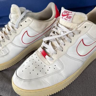 Nike Air Force 1 Low White/Red – Men’s Size 14 | OG Classic | Vintage Look