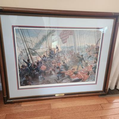 Shall I Board Her, Sir? By Mort Kunstler Lithograph 