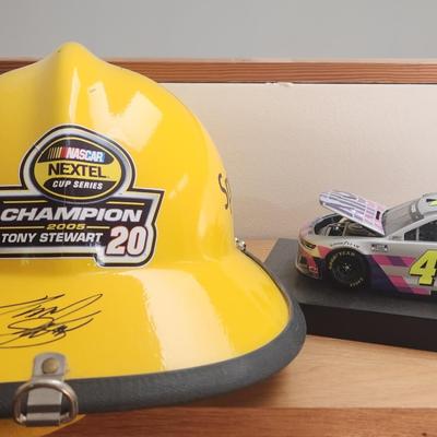 Tony Stewart Autographed Nascar Firefighter Helmet