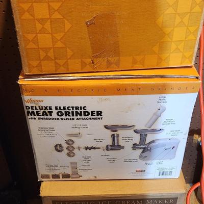 Electric Meat Grinder, Ice Cream Maker And More